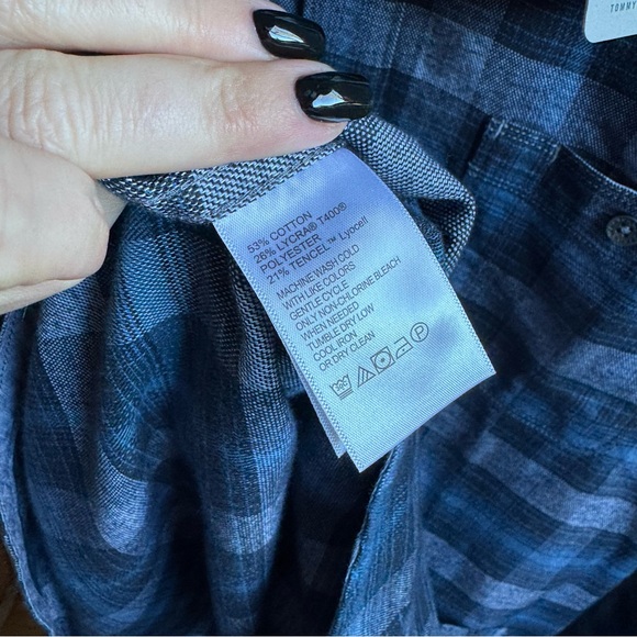 NWT Tommy Bahama Canyon Beach Cozy Check Shirt Sz 2XL - Picture 7 of 11